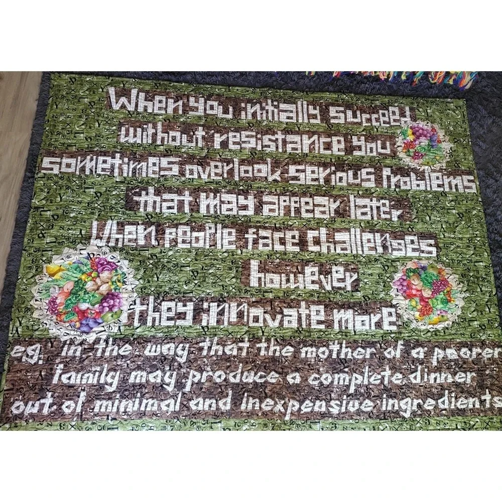 INNOVATION Quote Quilt 62